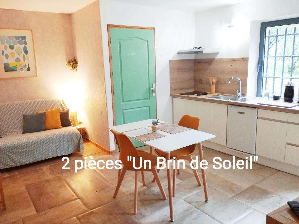 2 Pieces "Le Brin De Soleil" Gites Appart 'Hotel L'Echappee Belle D'Aubenas Logement 1 Sur 3 Экстерьер фото